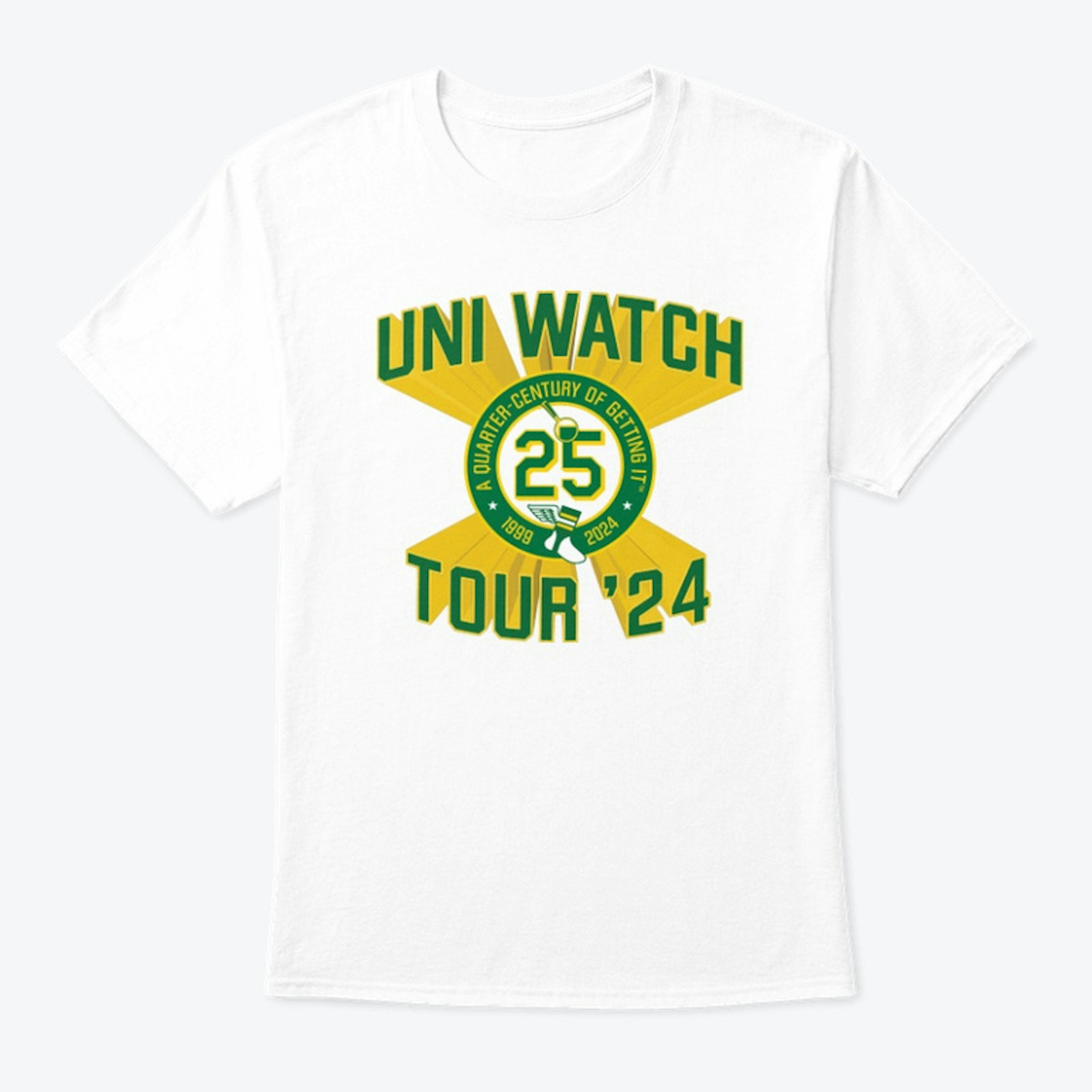 Uni Watch Tour ’24 T-Shirt (white)