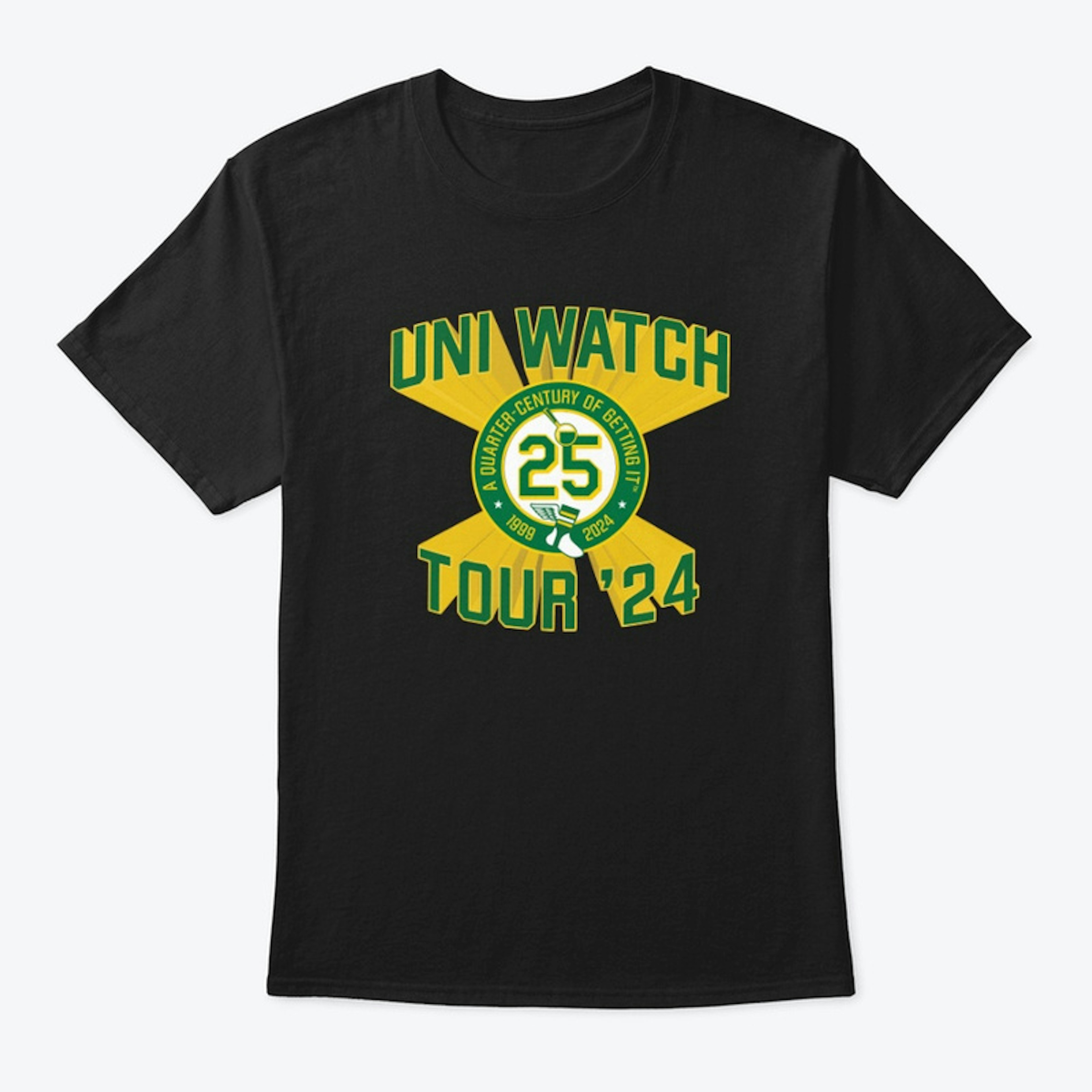 Uni Watch Tour ’24 T-Shirt (black)