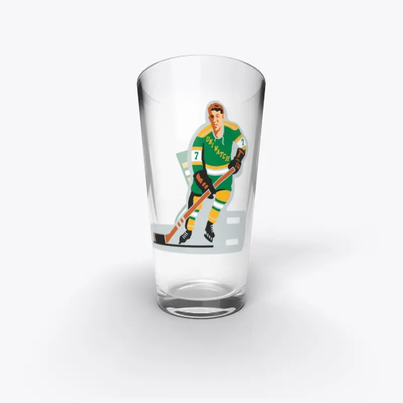 Uni Watch: Table Hockey Pint Glass