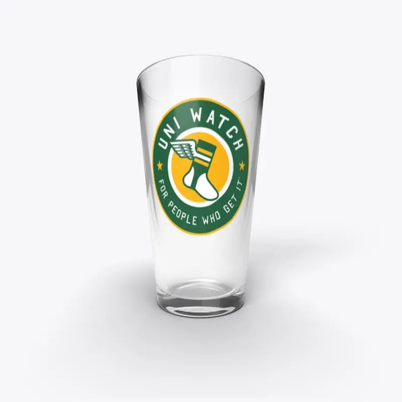 Uni Watch Pint Glass