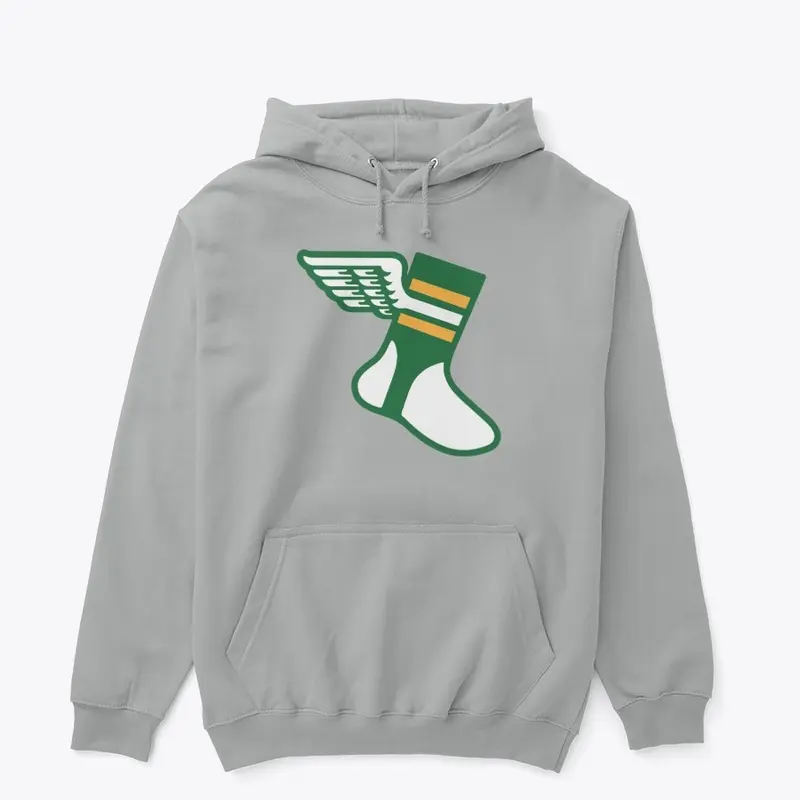 Uni Watch: Winged Stirrup Hoodie (grey)