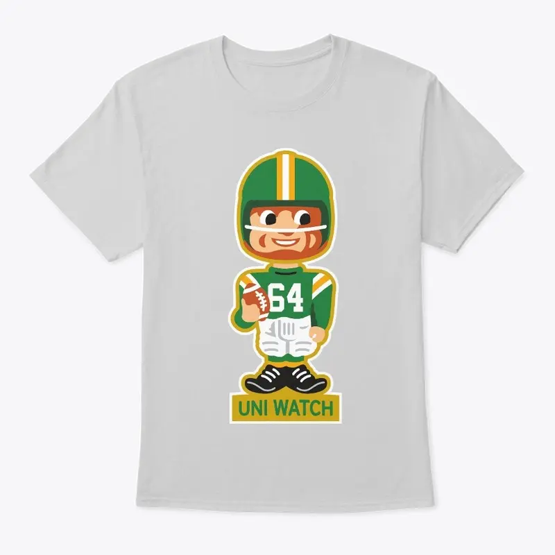 Uni Watch: Football Bobble (grey)