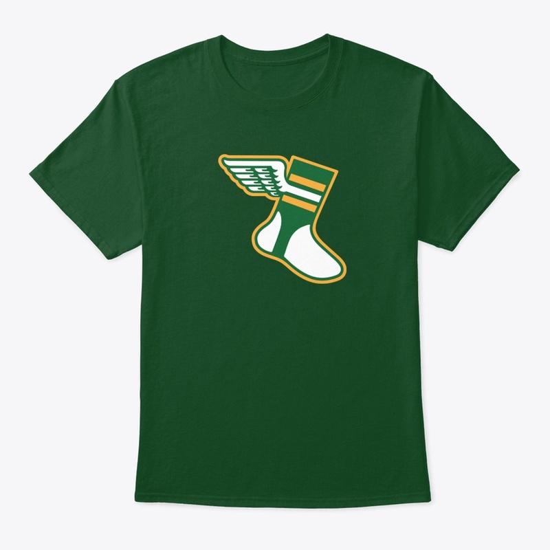 Uni Watch: Winged Stirrup Tee (green)